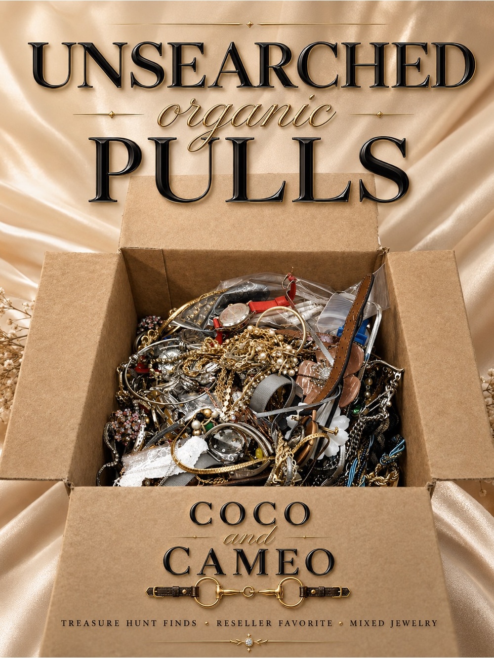3 LB Unsearched Organic Jewelry Pull | Mixed Estate Reseller Treasure Lot Bulk